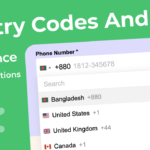Country Codes and Flags for Unbounce Phone Field